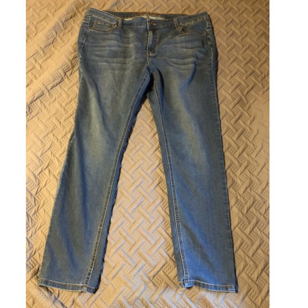 Wax jeggings. Super stretchy.